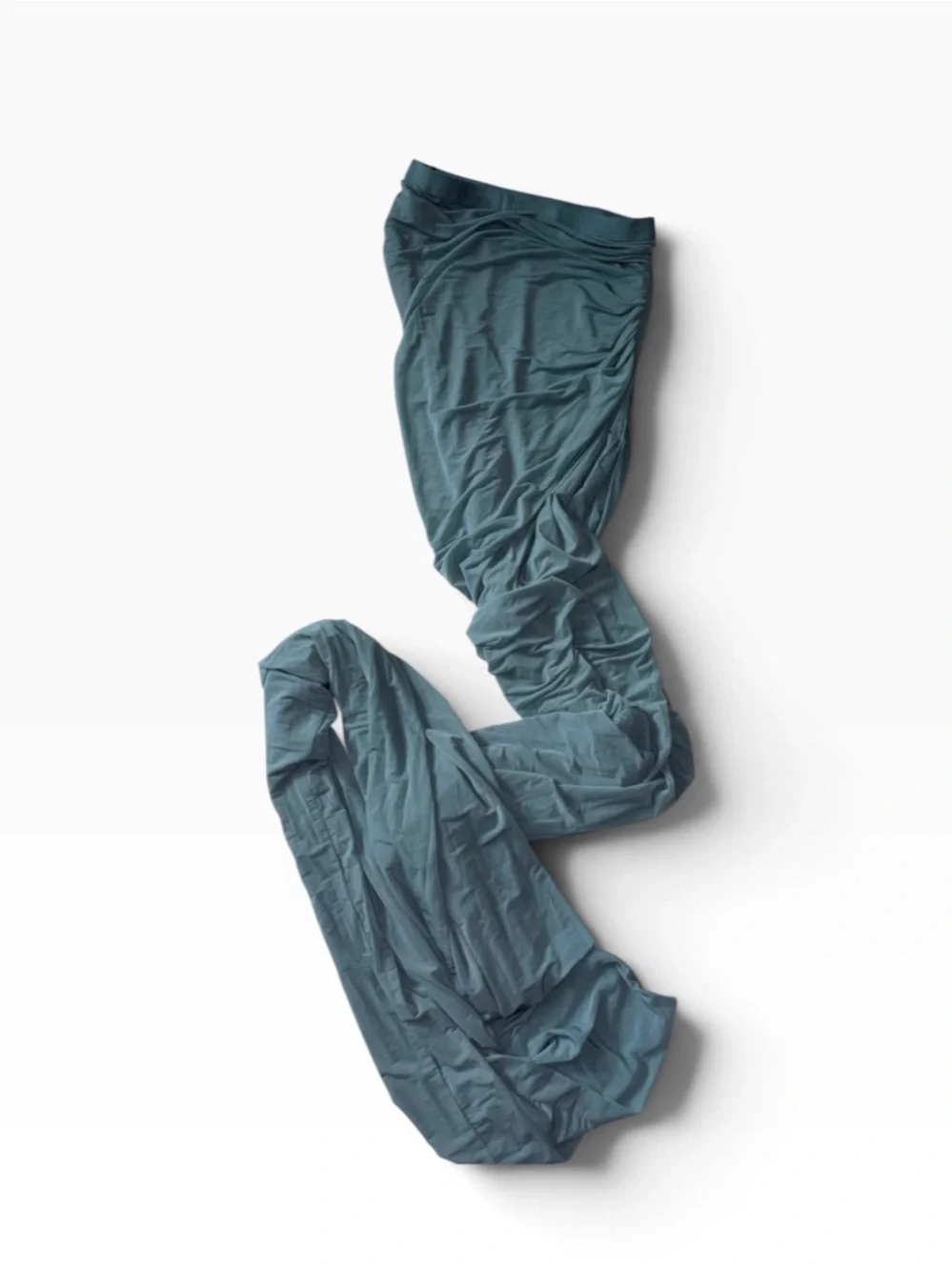 Rick Owens Edfu Mouthwash Ruched Draped Asymmetrical Maxi Train Skirt US 4